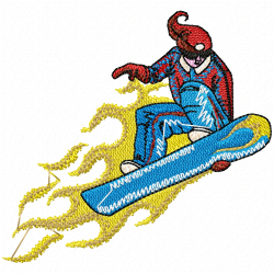 Ski Embroidery Design 11 Ski Embroidery Design 11